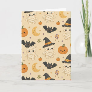 Spooky Cute Mummies Greeting Card