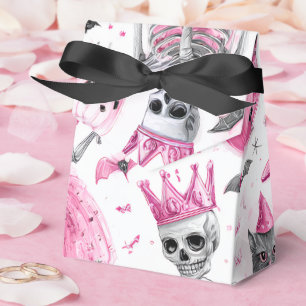 "Spooky Cute Pink Skeleton   Halloween Favour Box" Box