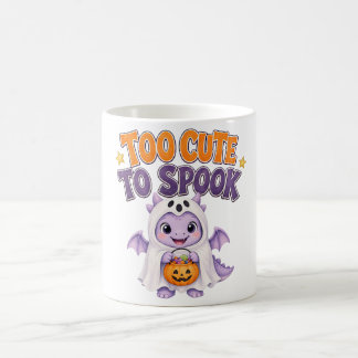 Spooky Cute Purple Baby Dragon Halloween Coffee Mug