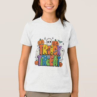 Spooky Cute Trick or Treat Party Tri-Blend Shirt