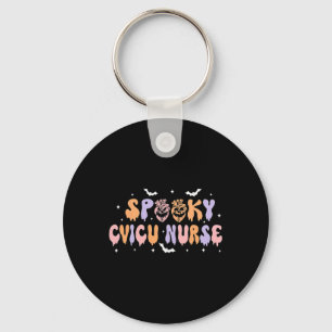 Spooky Cvicu Nurse Halloween Cardiac Icu Fall Pump Key Ring