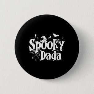 Spooky Dada Witch Funny Halloween Costume Dad Gran 6 Cm Round Badge