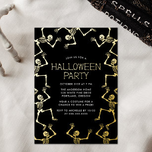 Spooky Dancing Skeletons Halloween Party