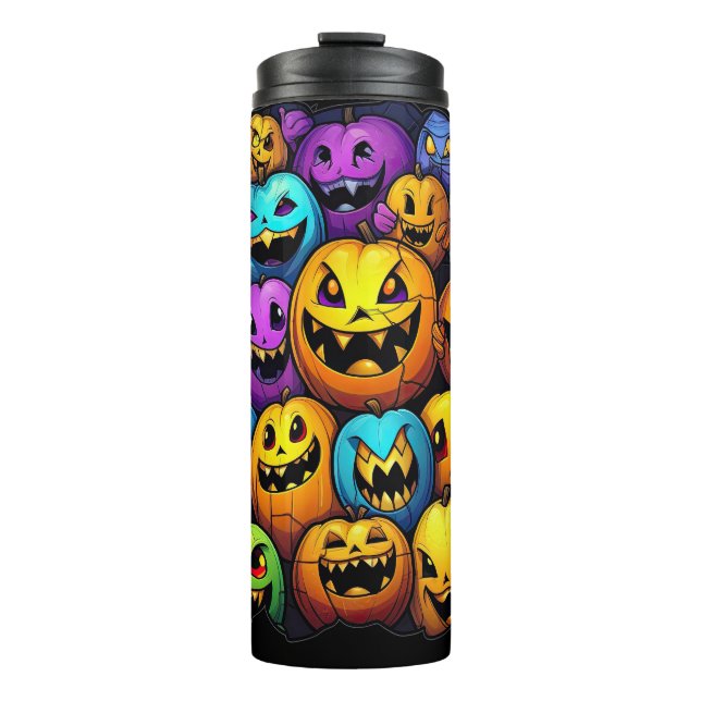 Spooky Decor for Fall Thermal Tumbler (Front)