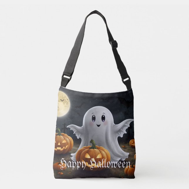 Spooky Delight: Ghostly Halloween Fun Tote (Front)