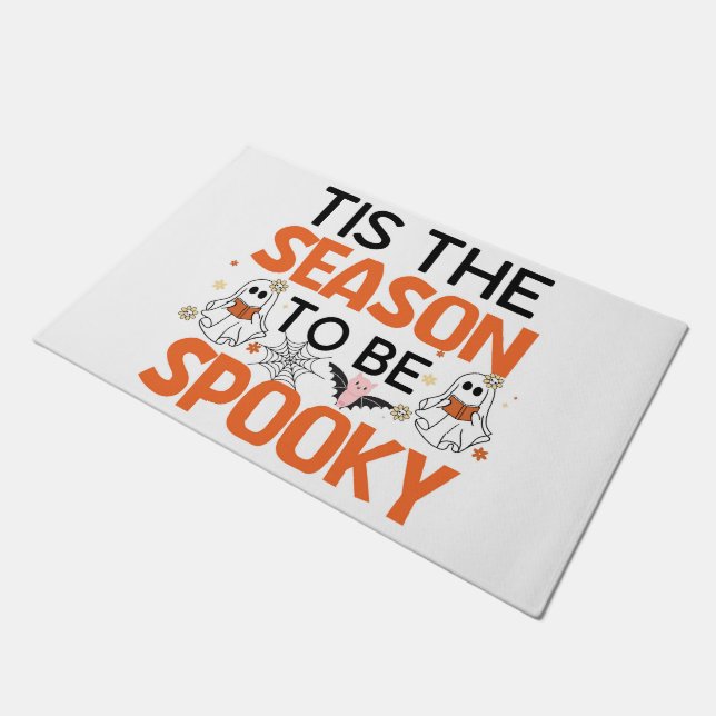 Spooky Double Ghosts  Doormat (Angled)