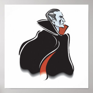 spooky dracula vampire poster