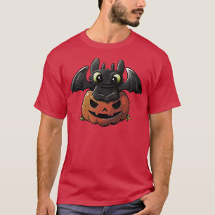Spooky Dragon Cute Funny Halloween Pumpkin TShirt