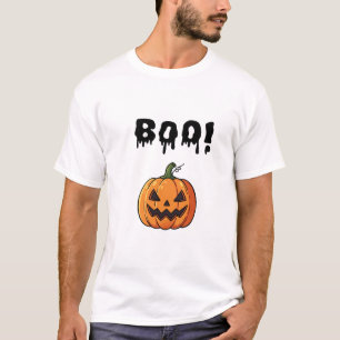 Spooky Dripping Boo Halloween Pumpkin Jack O Lante T-Shirt