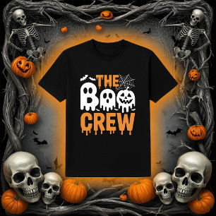 Spooky Dripping The Boo Crew Ghosts and Pumpkin Ha T-Shirt