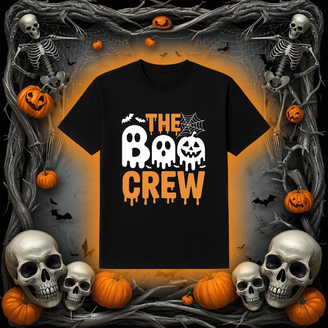 Spooky Dripping The Boo Crew Ghosts and Pumpkin Ha T-Shirt (Creator Uploaded)