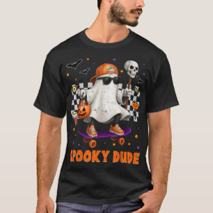 Spooky Dude Boo Ghost Halloween T-Shirt
