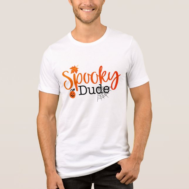 Spooky Dude | Halloween Tri-Blend Shirt (Front)