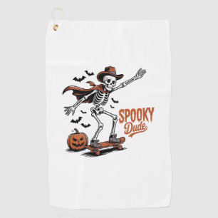 Spooky Dude Spooky Season Golf Towel