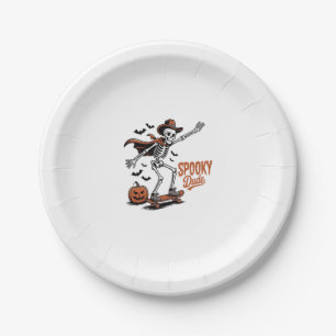 Spooky Dude Spooky Season Paper Plate