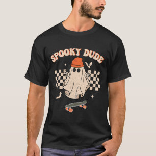 Spooky Dude Toddler Retro Groovy Hippie Halloween T-Shirt