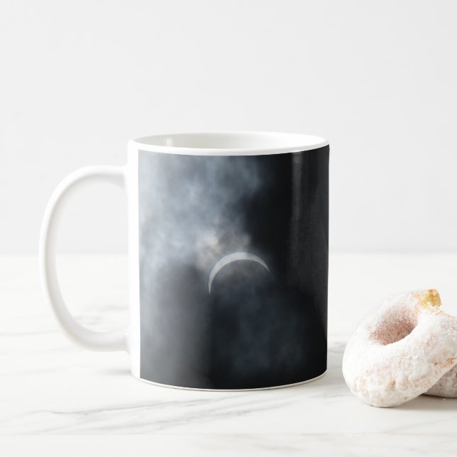 Spooky Eclipse Storm Clouds 2017 Coffee Mug (With Donut)