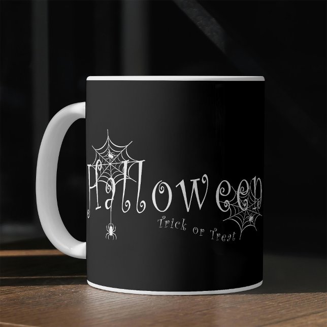 Spooky Elegance: Halloween Spider Web Design Coffee Mug (Spooky Elegance: Halloween Spider Web Design. Coffee Mug)