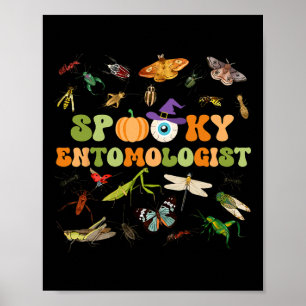 Spooky Entomology Collection Insect Species Bug Ha Poster