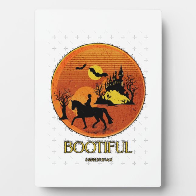 Spooky Equestrian Poster Plaque (Front)