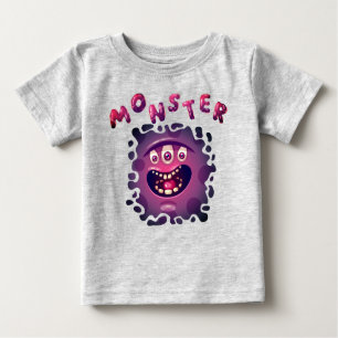 Spooky Expressions Fun Monster Face Baby T-Shirt