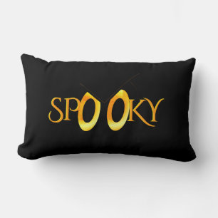 Spooky Eyes Cartoon w Monogram Lumbar Cushion