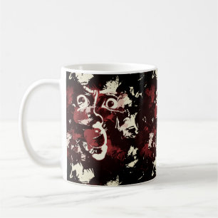 spooky face coffee mug
