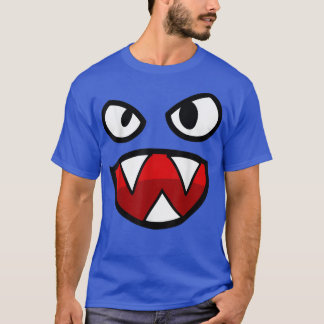 Spooky Face , Scary Angry Face Pointy Teeth  T-Shirt