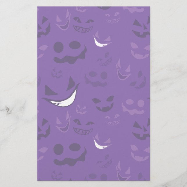 Spooky Faces Stationery (Front)