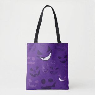 Spooky Faces Tote Bag