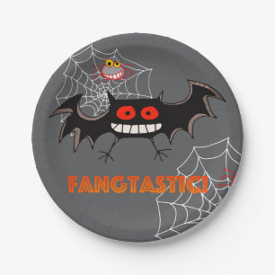Spooky Fangtastic Halloween Party Paper Plate
