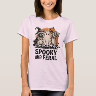 Spooky Feral Racoon Friends T-Shirt