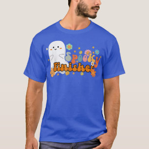 Spooky Finisher Retro Groovy Cute Ghost Halloween T-Shirt