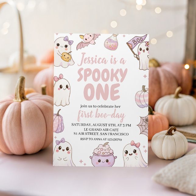 Spooky First Birthday Invite (Creator Uploaded)