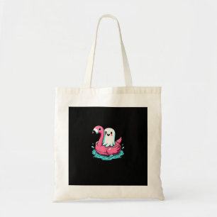 Spooky Flamingo Funny Spooky Summer Summerween Tote Bag