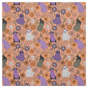Spooky floral fabric