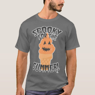 Spooky For Summer Funny Summerween Cartoon T-Shirt