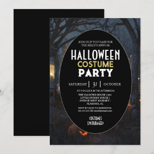 Spooky Forest Annual Halloween Costume Party Invitation