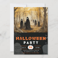 Spooky Forest Cloaks Scary People Halloween