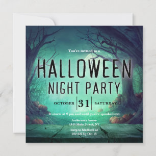 Spooky Forest Halloween Invitation