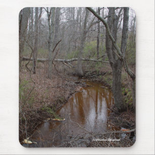 Spooky Forest stream Mousepad