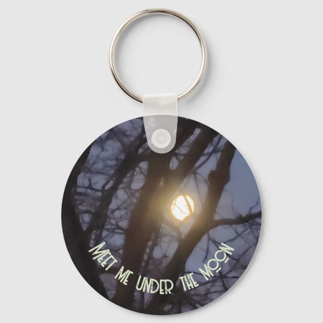 Spooky Full Moon Key Ring (Front)