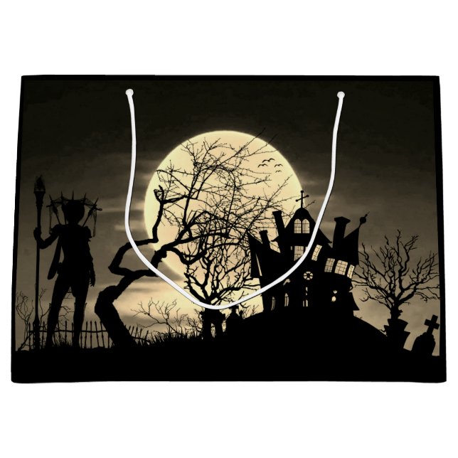 Spooky Full Moon Large Gift Bag (Front)
