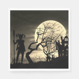 Spooky Full Moon  Napkin