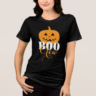 Spooky Fun BOO CREW Tri-Blend Halloween Shirt