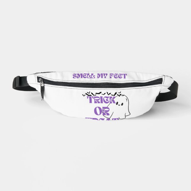Spooky Fun Ghost Fanny Pack: ‘Trick or Treat, Smel Bum Bags (Front)