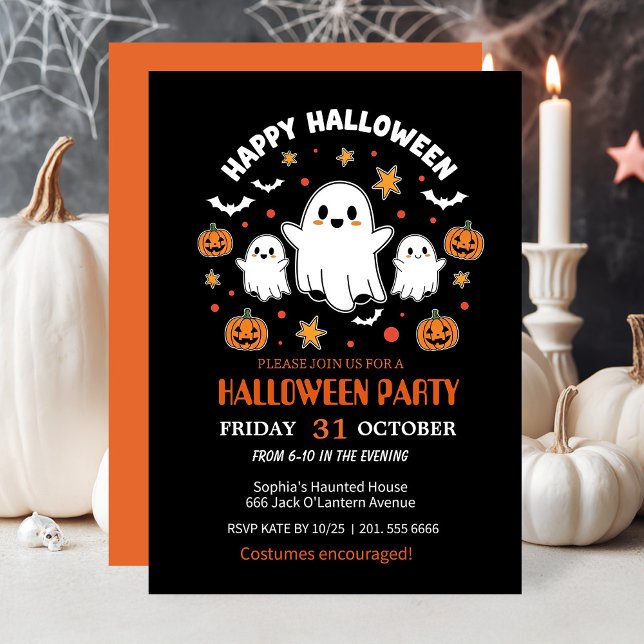 Spooky Fun Halloween Costume Party Invitation (Creator Uploaded)