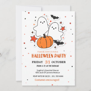 Spooky Fun Halloween Costume Party Invitation