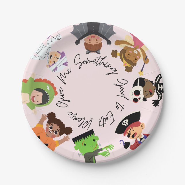 Spooky Fun Halloween Paper Plates, 7" Paper Plate (Front)