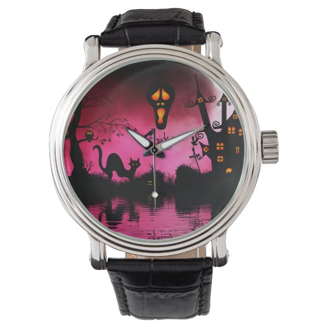 Spooky, funny halloween design watch (Front)